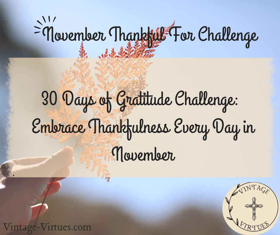30 Days of Gratitude Challenge: Embrace Thankfulness Every Day in&nbsp;November