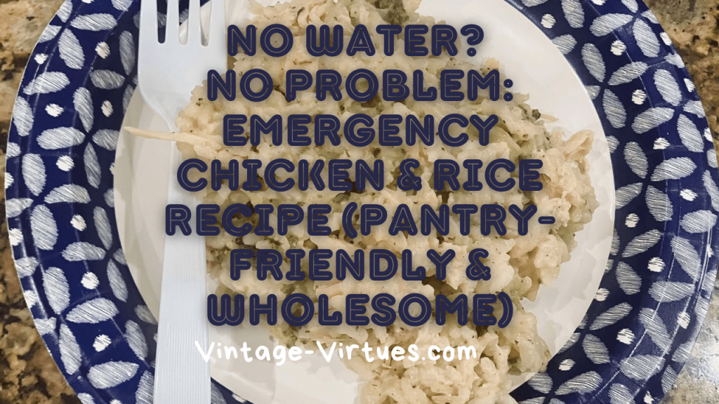 No Water? No Problem: Wholesome Chicken & Rice for When the Water Runs&nbsp;Dry