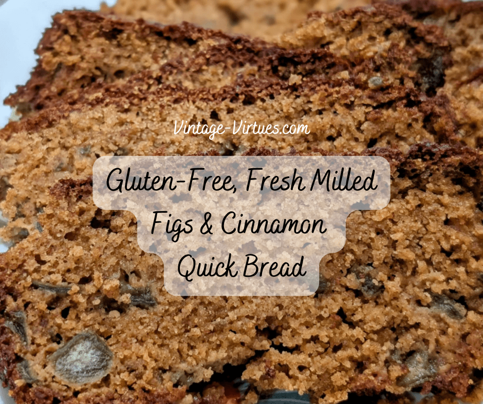 Gluten-Free Fresh Figs & Cinnamon Quick Bread