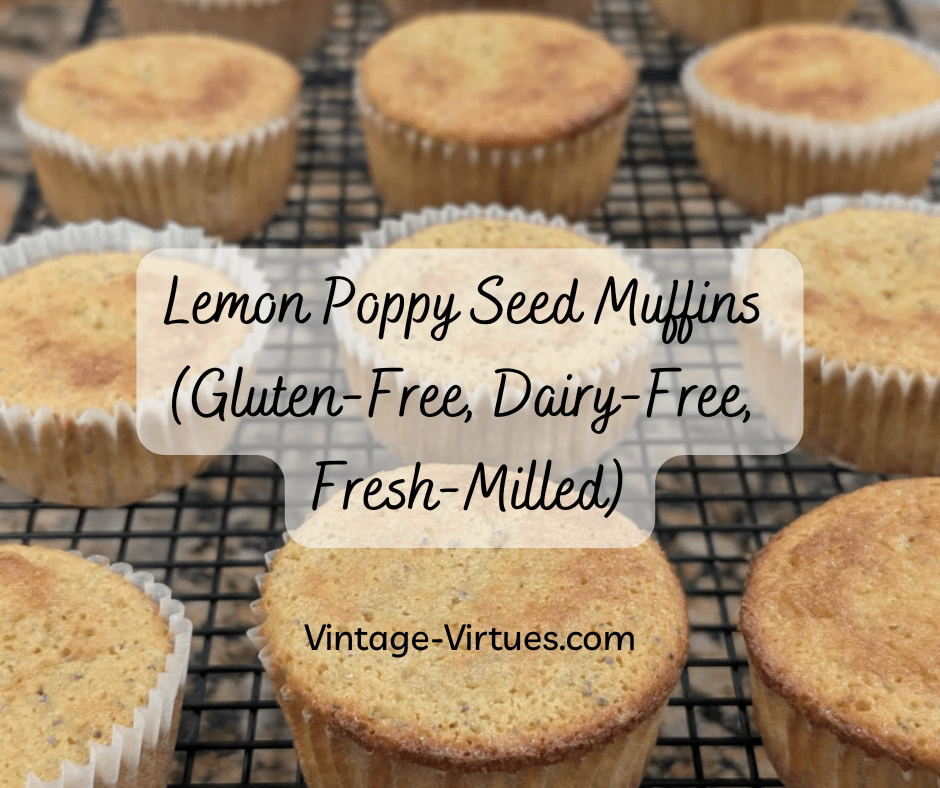 Moist Lemon Poppy Seed Muffins (Gluten-Free & Dairy-Free)
